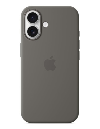 Apple Funda de silicona con MagSafe para el iPhone 16 - Gris piedra