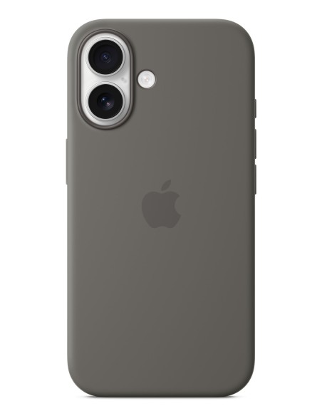 Apple Funda de silicona con MagSafe para el iPhone 16 - Gris piedra