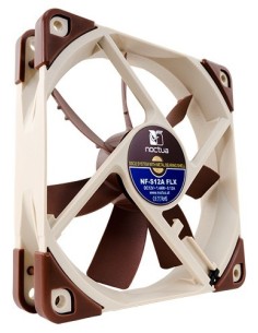 Noctua NF-S12A FLX Carcasa del ordenador Ventilador 12 cm Beige, Marrón 2