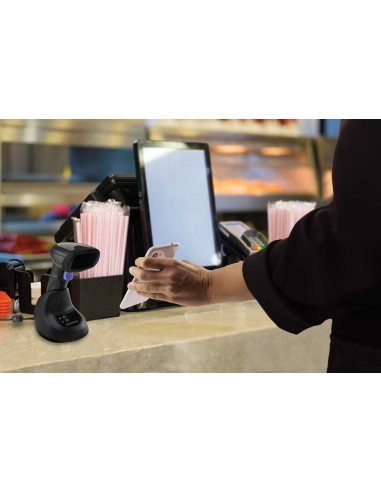 Datalogic QM2500-BK-433K1 lector de código de barras Lector de códigos de barras portátil 2D Negro