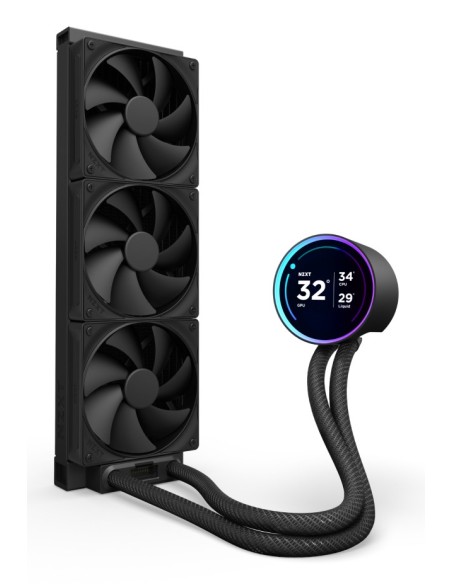 NZXT Kraken Elite 360 Procesador Sistema de refrigeración líquida todo en uno 12 cm Negro 1 pieza(s)