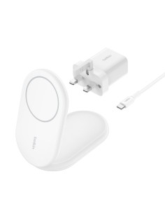 Belkin BoostCharge Auriculares, Smartphone Blanco USB Cargador inalámbrico Carga rápida Interior 2