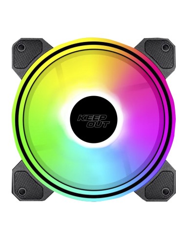 KeepOut XFC-120DR sistema de refrigeración para ordenador Carcasa del ordenador Ventilador 12 cm Negro