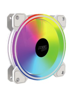 KeepOut XFC-120DRW sistema de refrigeración para ordenador Carcasa del ordenador Ventilador 12 cm Blanco