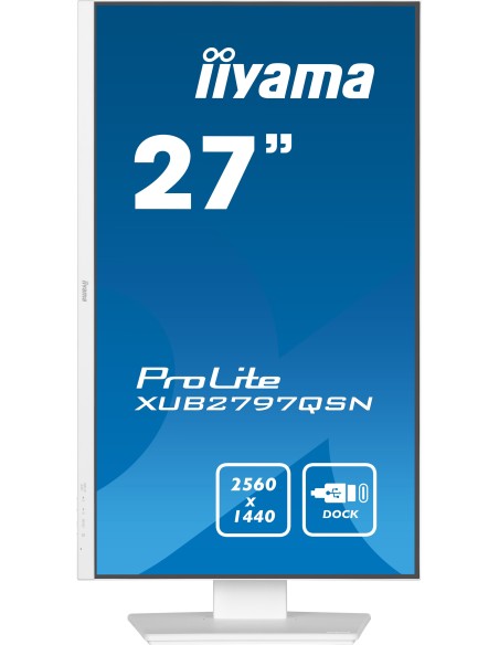 iiyama G-MASTER XUB2797QSN-W2 pantalla para PC 68,6 cm (27") 2560 x 1440 Pixeles 4K Ultra HD LED Blanco iiyama G-MASTER XUB2797QSN-W2 pantalla para PC 68,6 cm (27") 2560 x 1440 Pixeles 4K Ultra HD LED Blanco