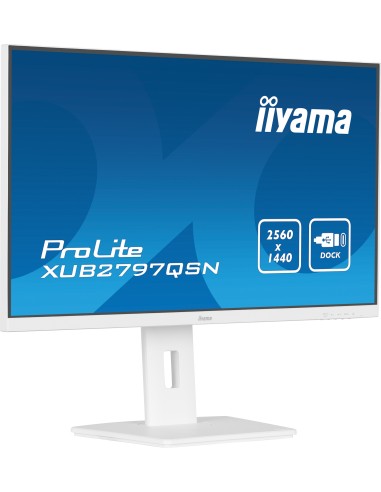 iiyama G-MASTER XUB2797QSN-W2 pantalla para PC 68,6 cm (27") 2560 x 1440 Pixeles 4K Ultra HD LED Blanco