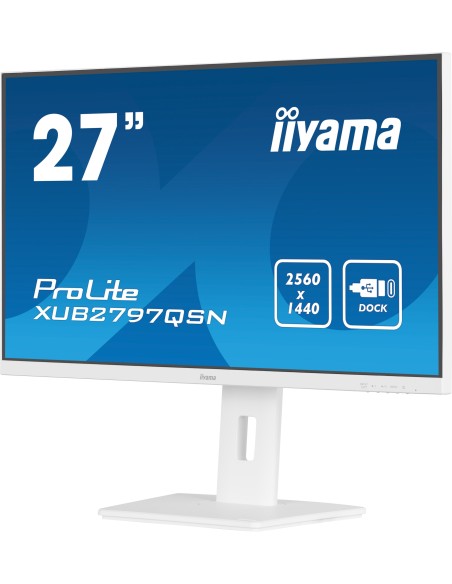 iiyama G-MASTER XUB2797QSN-W2 pantalla para PC 68,6 cm (27") 2560 x 1440 Pixeles 4K Ultra HD LED Blanco