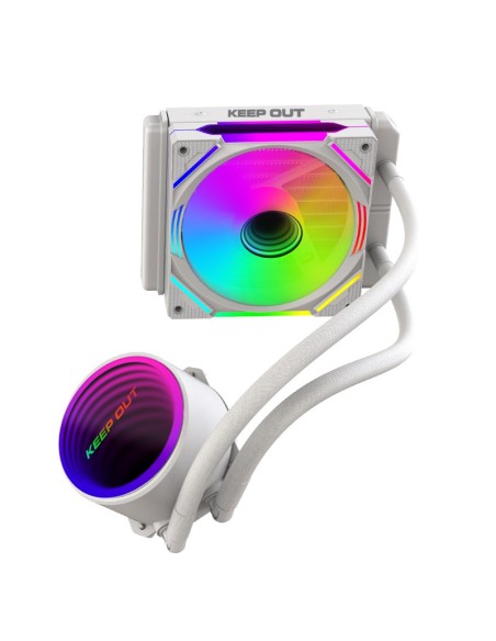 KeepOut XWC-120W sistema de refrigeración para ordenador Carcasa del ordenador Ventilador Blanco