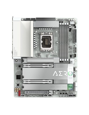 GIGABYTE Placa base Z890 AERO G - Compatible con CPUs Intel Core Ultra (Serie 2), VRM de 16+1+2 fases, hasta 8800MHz DDR5 (OC),