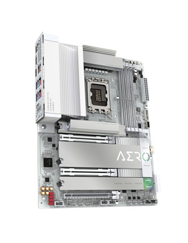 GIGABYTE Placa base Z890 AERO G - Compatible con CPUs Intel Core Ultra (Serie 2), VRM de 16+1+2 fases, hasta 8800MHz DDR5 (OC),