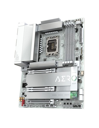 GIGABYTE Placa base Z890 AERO G - Compatible con CPUs Intel Core Ultra (Serie 2), VRM de 16+1+2 fases, hasta 8800MHz DDR5 (OC),