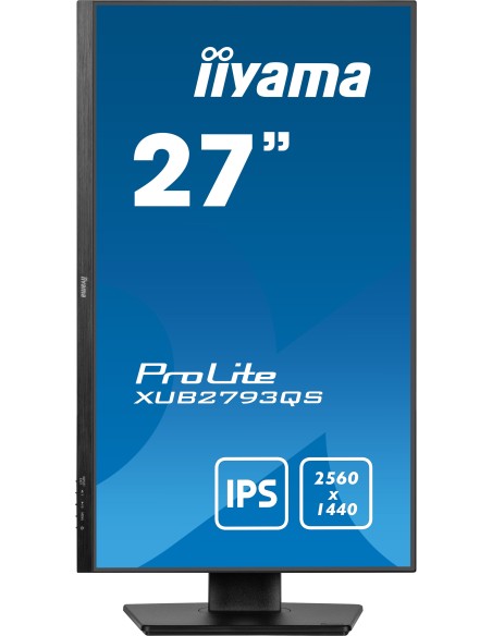 iiyama ProLite XUB2793QS-B7 pantalla para PC 68,6 cm (27") 2560 x 1440 Pixeles Quad HD LED Negro iiyama ProLite XUB2793QS-B7 pantalla para PC 68,6 cm (27") 2560 x 1440 Pixeles Quad HD LED Negro
