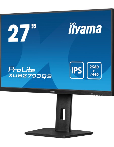 iiyama ProLite XUB2793QS-B7 pantalla para PC 68,6 cm (27") 2560 x 1440 Pixeles Quad HD LED Negro