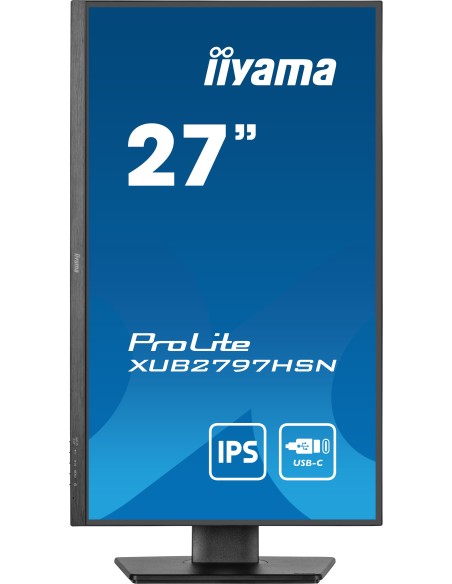iiyama ProLite XUB2797HSN-B2 pantalla para PC 68,6 cm (27") 1920 x 1080 Pixeles Full HD LED Negro