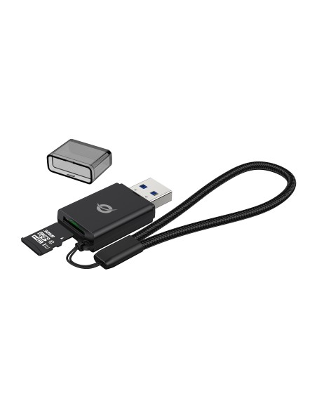 Conceptronic BIAN07B lector de tarjeta USB 3.2 Gen 1 (3.1 Gen 1) Type-A Negro