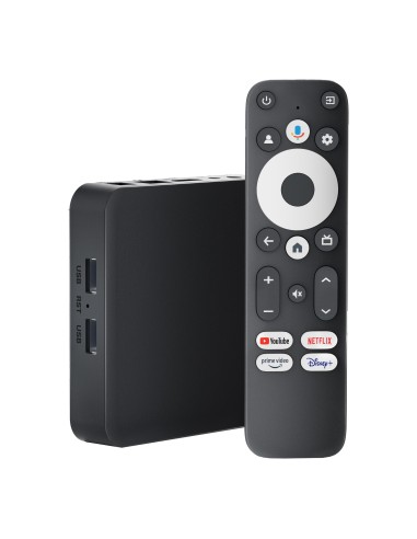 Leotec LETVBOXGC06 convertidor de Smart TV Negro 4K Ultra HD 32 GB Wifi Ethernet