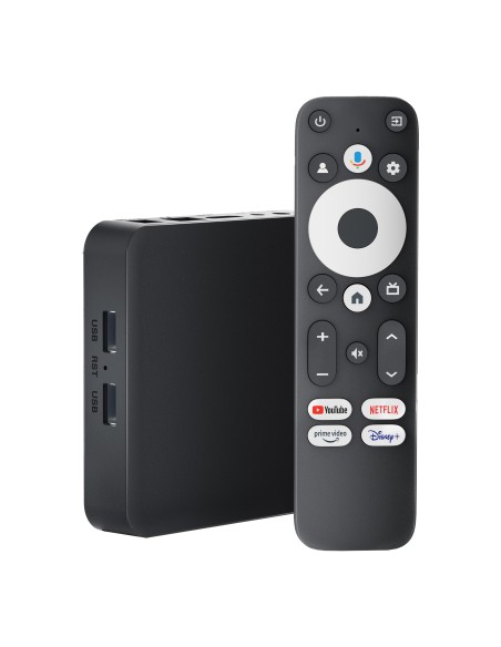 Leotec LETVBOXGC06 convertidor de Smart TV Negro 4K Ultra HD 32 GB Wifi Ethernet