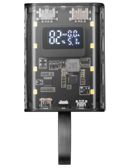 Mars Gaming MPK-10K, Power Bank Compacta 22.5W, Carga Rápida QC3.0 & PD3.0 10000mAh, Monitorización Inteligente de Batería con Mars Gaming MPK-10K, Power Bank Compacta 22.5W, Carga Rápida QC3.0 & PD3.0 10000mAh, Monitorización Inteligente de Batería con