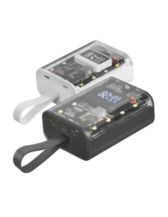 Mars Gaming MPK-10K, Power Bank Compacta 22.5W, Carga Rápida QC3.0 & PD3.0 10000mAh, Monitorización Inteligente de Batería con 2