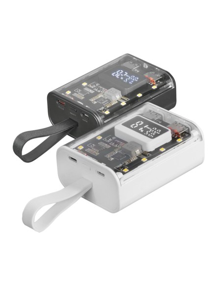 Mars Gaming MPK-10K, Power Bank Compacta 22.5W, Carga Rápida QC3.0 & PD3.0 10000mAh, Monitorización Inteligente de Batería con Mars Gaming MPK-10K, Power Bank Compacta 22.5W, Carga Rápida QC3.0 & PD3.0 10000mAh, Monitorización Inteligente de Batería con