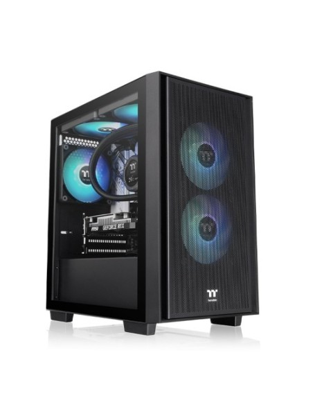 Thermaltake Versa H16 TG ARGB Micro Torre Negro