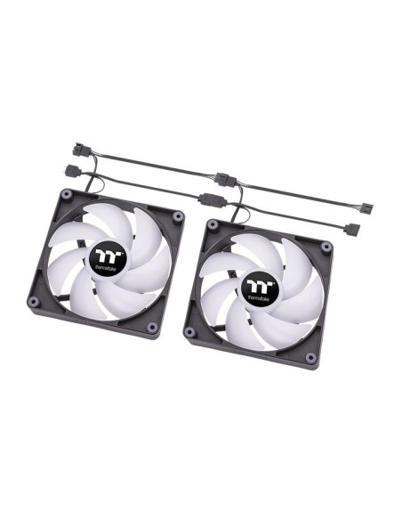 Thermaltake CT120 ARGB Sync PC Carcasa del ordenador Ventilador Negro, Blanco 2 pieza(s)