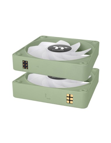 Thermaltake CL-F198-PL12MG-A sistema de refrigeración para ordenador Carcasa del ordenador Ventilador 12 cm Verde 3 pieza(s)