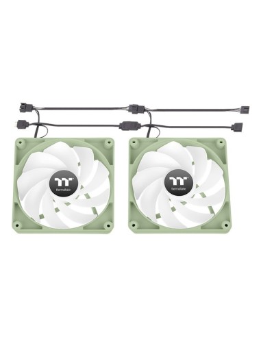 Thermaltake Matcha Green CT120 Carcasa del ordenador Ventilador 12 cm Gris 2 pieza(s)