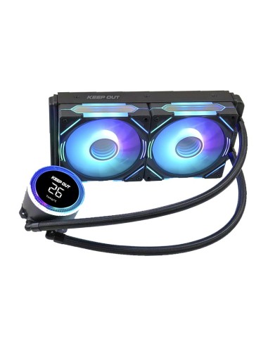 KeepOut XWC-240 PRO sistema de refrigeración para ordenador Procesador Kit de refrigeración líquida 12 cm Negro