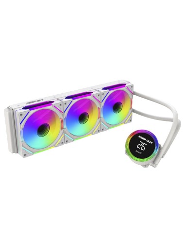 KeepOut XWC-360 PRO Procesador Kit de refrigeración líquida 12 cm Blanco
