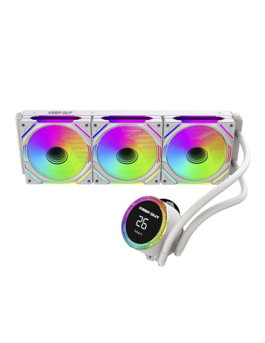 KeepOut XWC-360 PRO Procesador Kit de refrigeración líquida 12 cm Blanco