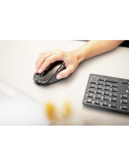 CHERRY DW 9500 SLIM teclado Ratón incluido Universal RF Wireless + Bluetooth QWERTY Español Negro, Gris