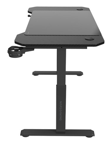 Mars Gaming MGD-ERGO120, Mesa Altura Ajustable 3 Posiciones, Superficie Ergonómica, Estructura Metálica, Alfombrilla XXL,