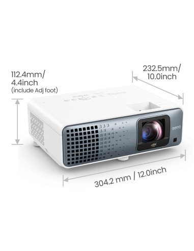 BenQ TK710STi Proyector de alcance estándar 3200 lúmenes ANSI DLP UHD 4K (3840x2160) 3D Negro, Blanco