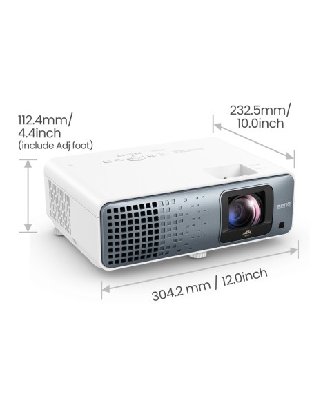 BenQ TK710STi Proyector de alcance estándar 3200 lúmenes ANSI DLP UHD 4K (3840x2160) 3D Negro, Blanco
