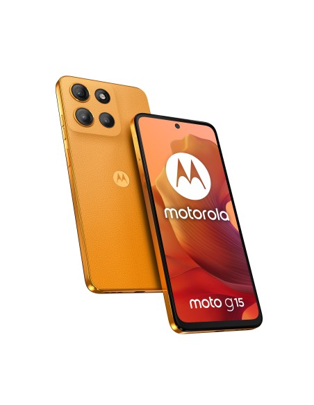 Motorola moto g15 17,1 cm (6.72") SIM doble Android 15 4G USB Tipo C 8 GB 128 GB 5200 mAh Naranja Motorola moto g15 17,1 cm (6.72") SIM doble Android 15 4G USB Tipo C 8 GB 128 GB 5200 mAh Naranja