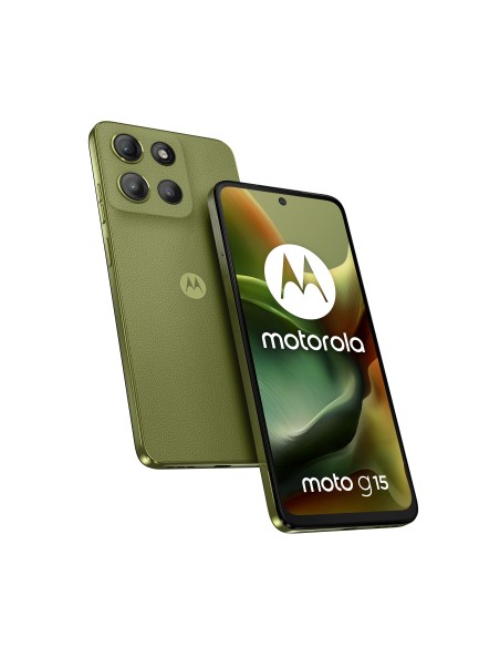 Motorola moto g15 17,1 cm (6.72") SIM doble Android 15 4G USB Tipo C 8 GB 128 GB 5200 mAh Verde Motorola moto g15 17,1 cm (6.72") SIM doble Android 15 4G USB Tipo C 8 GB 128 GB 5200 mAh Verde