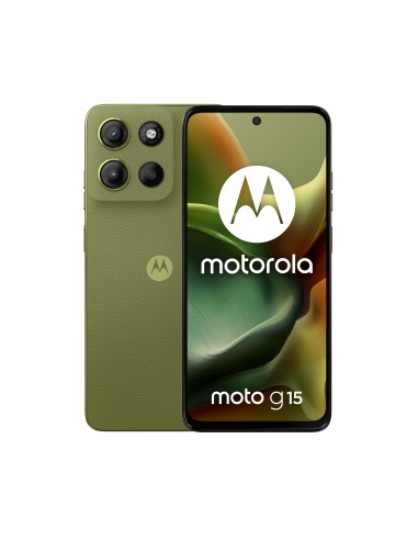 Motorola moto g15 17,1 cm (6.72") SIM doble Android 15 4G USB Tipo C 8 GB 128 GB 5200 mAh Verde