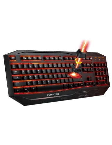 Hiditec GK200 teclado Juego USB QWERTY Negro