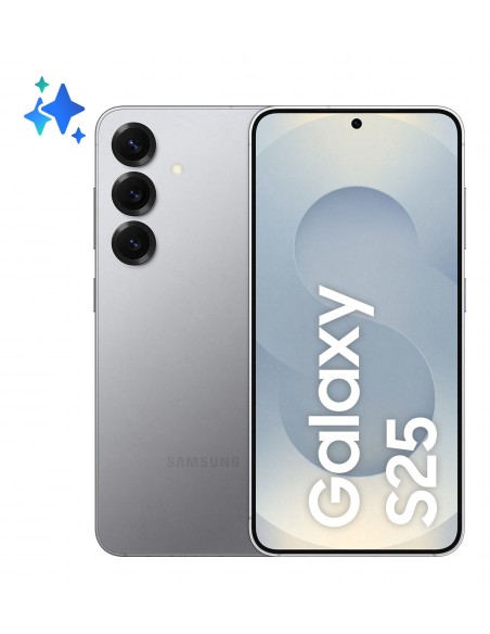 Samsung Galaxy S25 15,8 cm (6.2") SIM doble Android 15 5G USB Tipo C 12 GB 256 GB 4000 mAh Plata