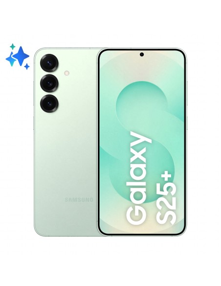 Samsung Galaxy S25+ 17 cm (6.7") SIM doble Android 15 5G USB Tipo C 12 GB 512 GB 4900 mAh Color menta Samsung Galaxy S25+ 17 cm (6.7") SIM doble Android 15 5G USB Tipo C 12 GB 512 GB 4900 mAh Color menta