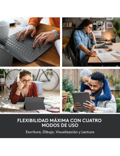 Logitech Combo Touch QWERTY Español Smart Connector Gris 2