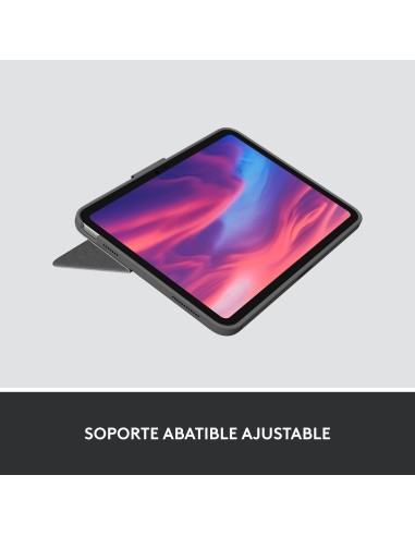 Logitech Combo Touch QWERTY Español Smart Connector Gris