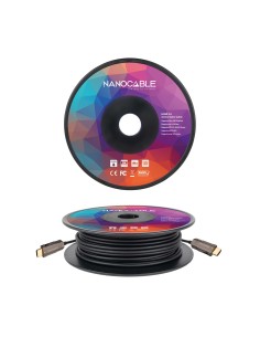 Nanocable Cable HDMI V2.0 AOC 4K@60Hz 18Gbps A M-A M, Negro, 30 m 2