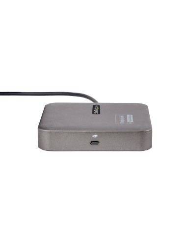 StarTech.com Adaptador Multipuertos USB C - HDMI Doble 4K 60Hz - Hub Ladrón USB 10Gbps de 2 Puertos USB-C USB-A - PD100W - GbE