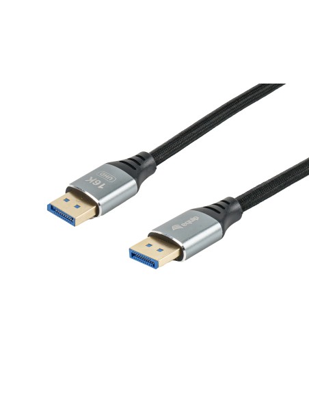 Equip 119282 cable DisplayPort 2 m Plata, Negro