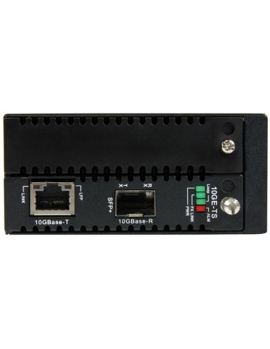 StarTech.com Conversor de Medios Ethernet de Cobre a Fibra de 10 Gigabits - Gestionado - con SFP+ Abierto