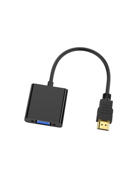 Conceptronic ABBY20B adaptador de cable de vídeo 0,25 m HDMI tipo A (Estándar) VGA (D-Sub) Negro
