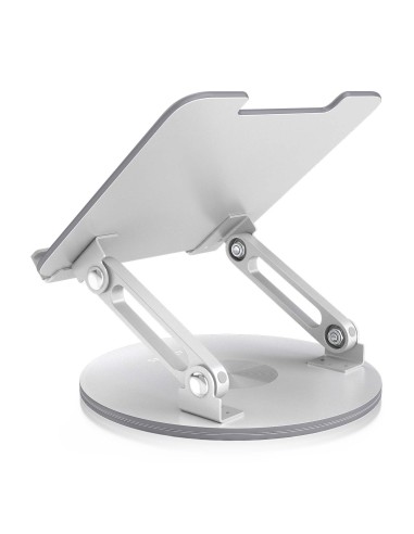 AISENS Soporte de Sobremesa Giratorio Ajustable Para Portatil   Tablet 7-13, Plata