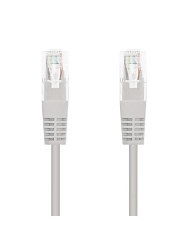 Nanocable Cable de red latiguillo RJ45 Cat.6 UTP AWG24, Gris, 1.5m